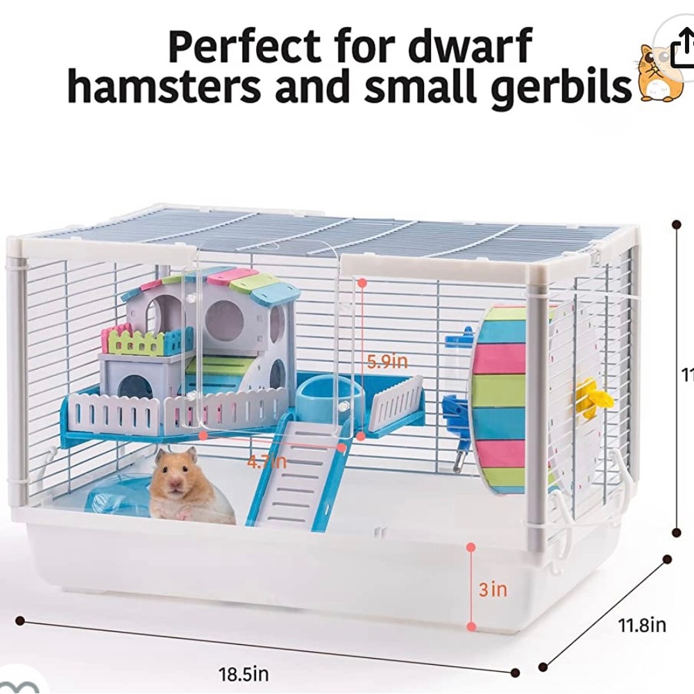 - Hamster cage